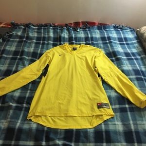 Nike Dri-Fit Large yellow goalie jersey